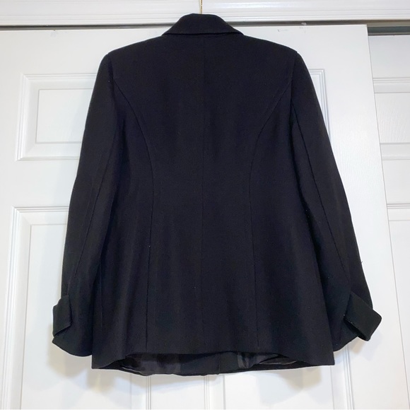 Women’s INC WOOL black peacoat size M - Picture 3 of 5